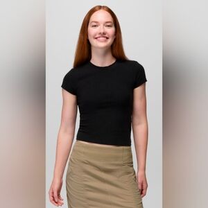 🌟40% OFF SALENWT Prana Lotus Black Short Sleeve Crewneck Women's T-shirt, Small